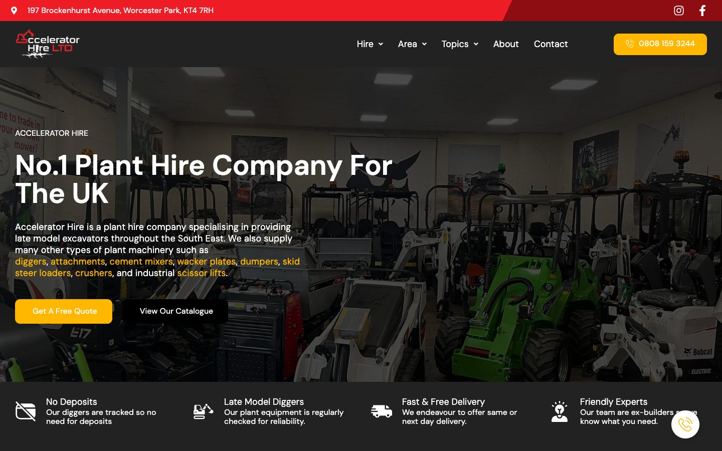 Accelerator Hire website: Accelerator Hire