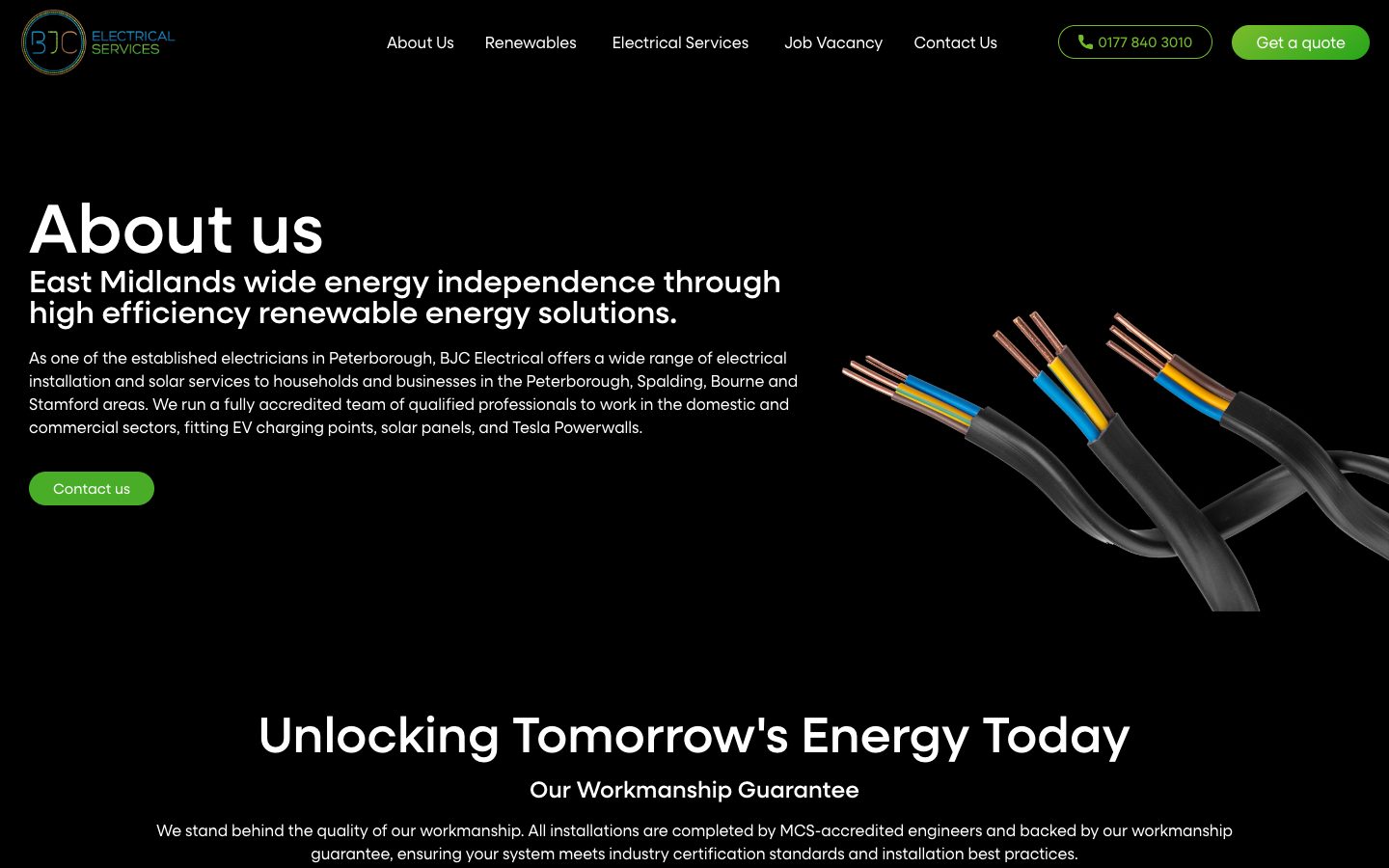 BJC Electrical website: About BJC Electrical & Solar