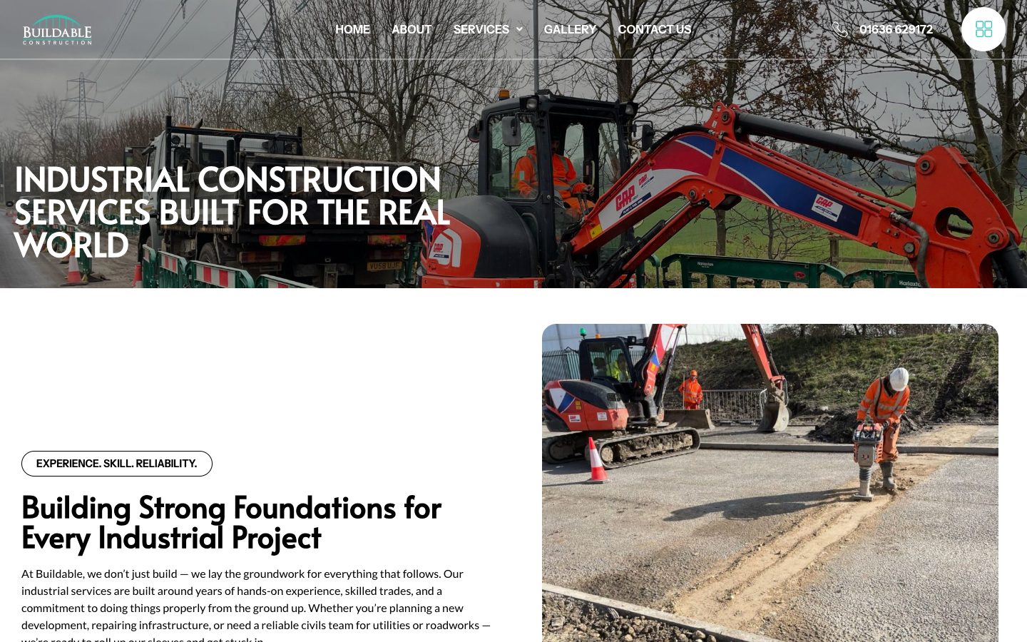 Buildable website: Industrial Construction Grantham