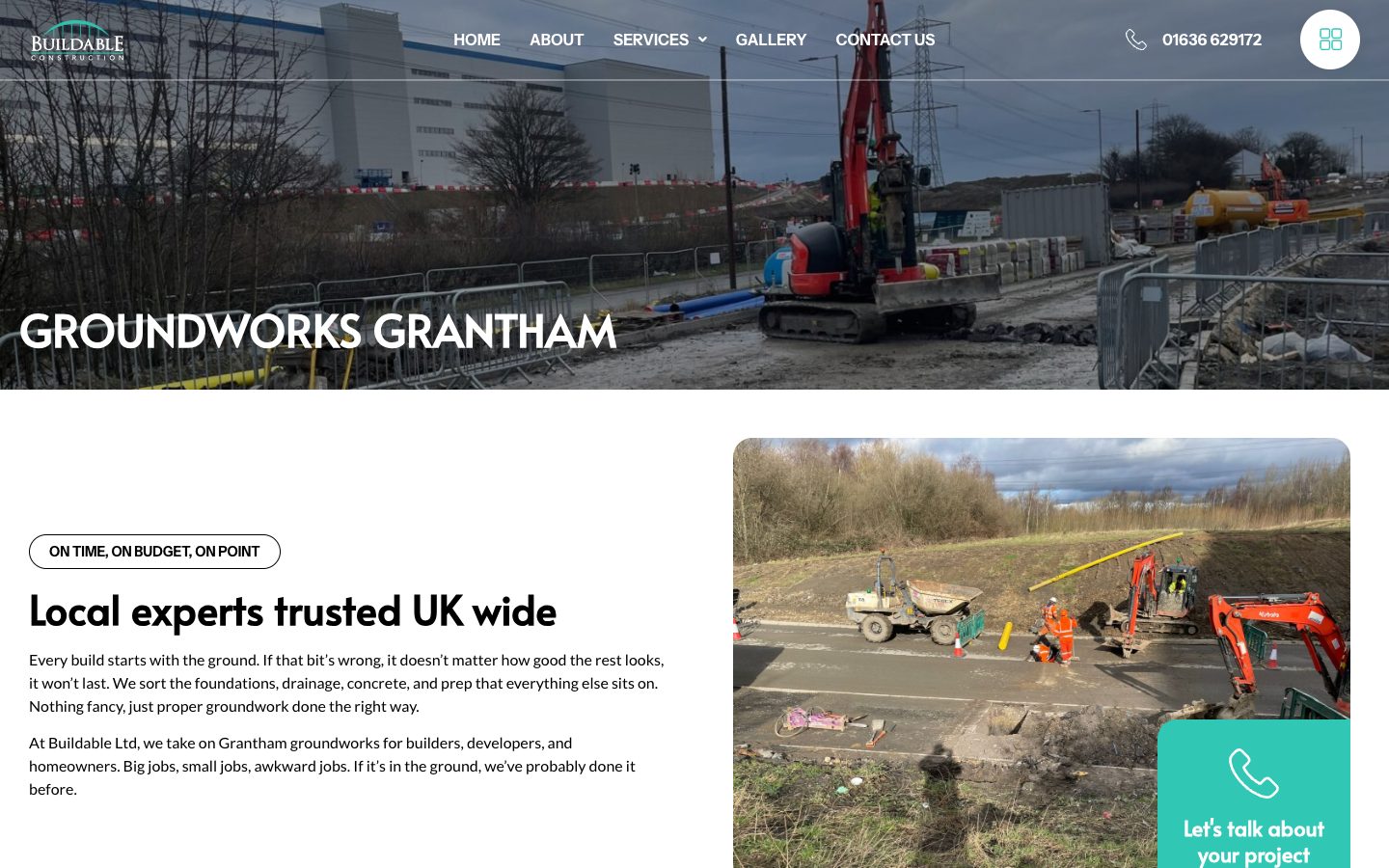 Buildable website: Groundworks Grantham | Buildable Ltd
