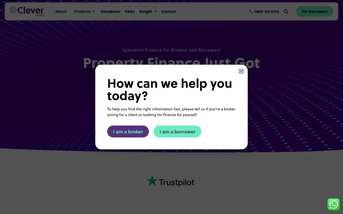 Clever Lending website: UK Specialist Finance Brokers: 500+ Lenders