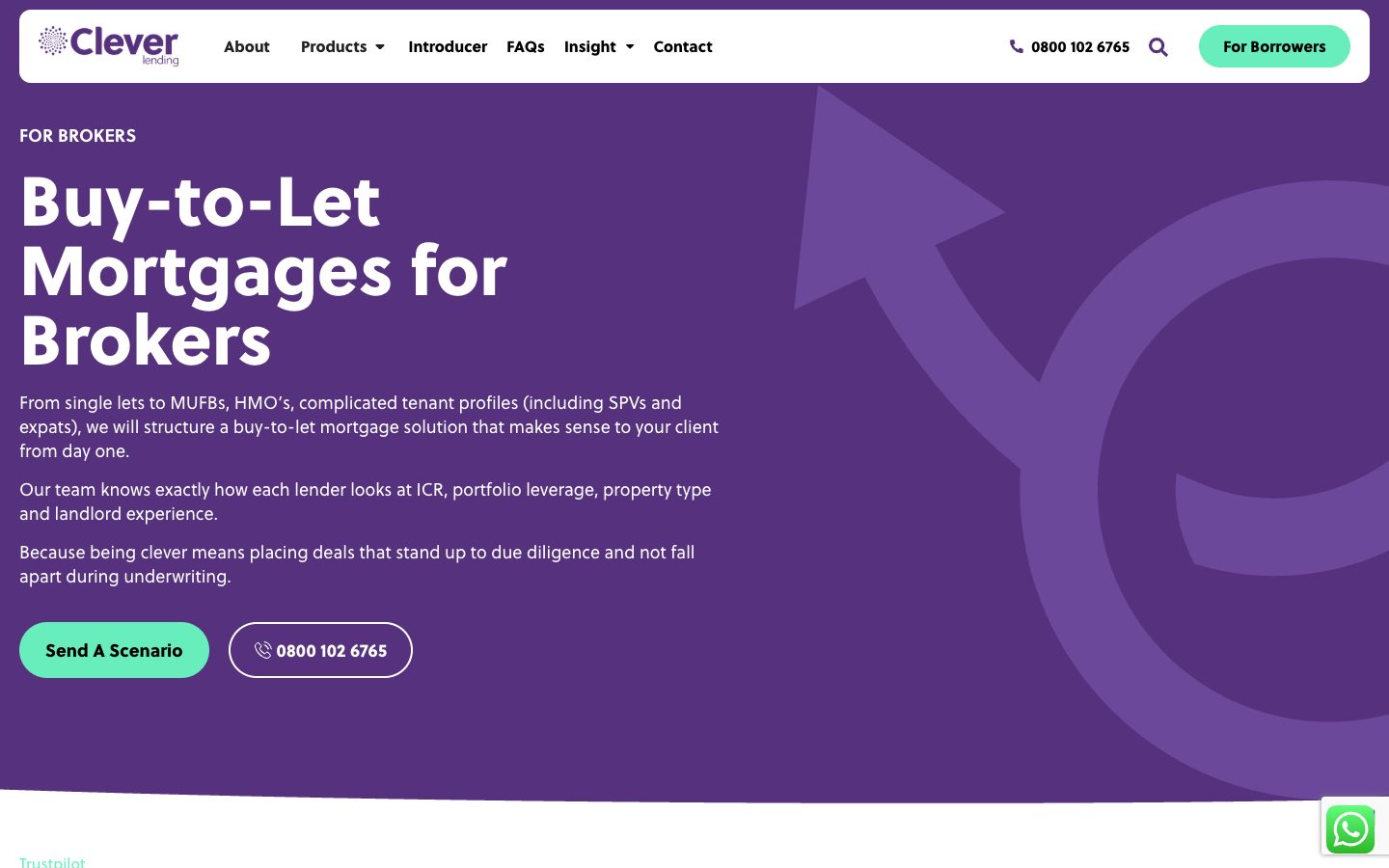 Clever Lending website: Buy-to