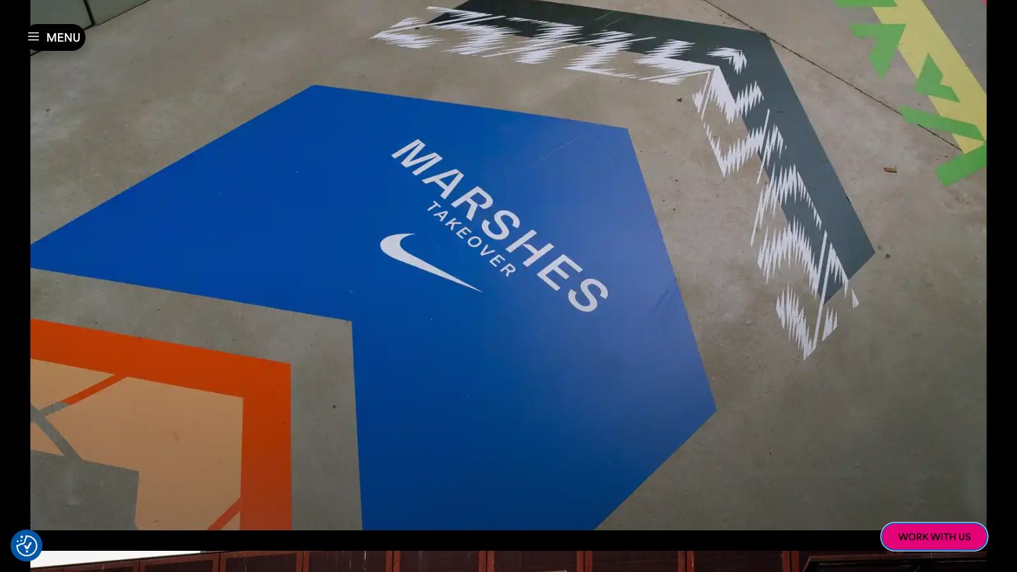 Cube Branding website: Nike Marshes Takeover
