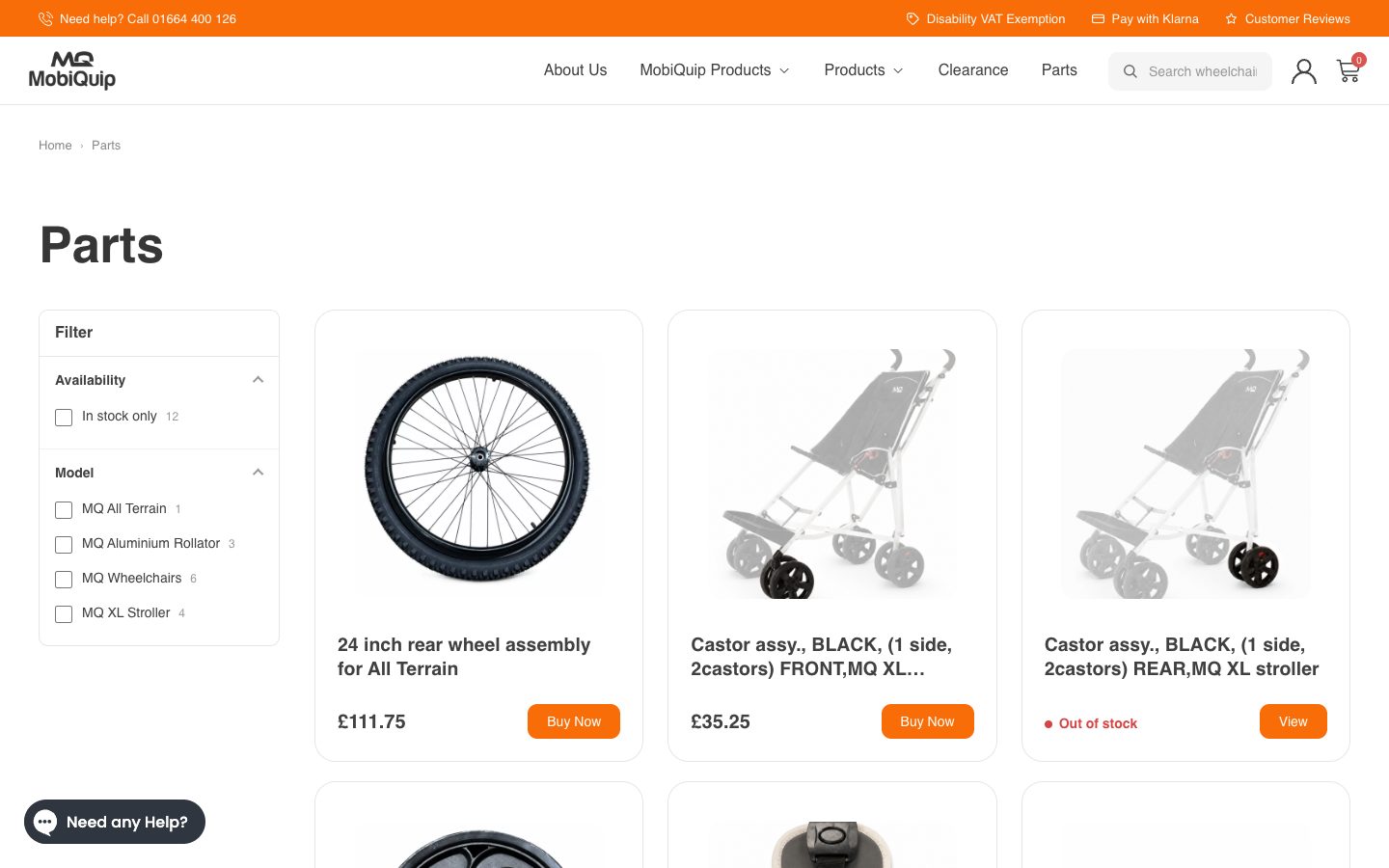 Mobiquip website: Parts Archives