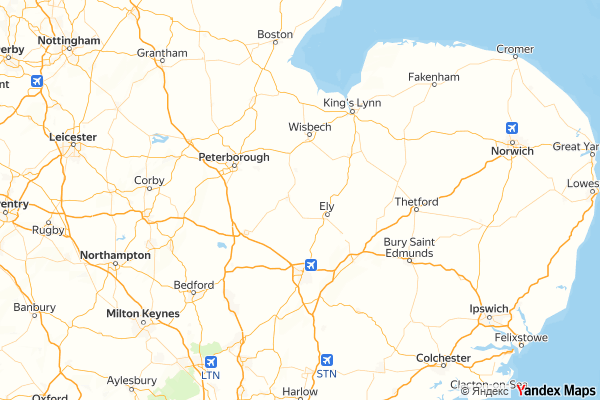 Cambridgeshire service area map